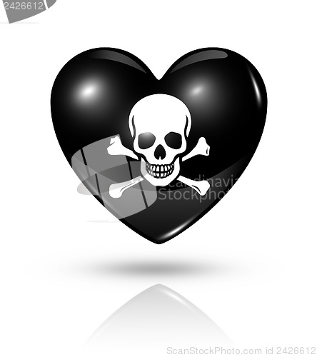 Image of Love pirate, heart icon