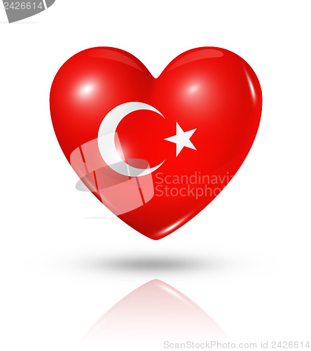 Image of Love Turkey, heart flag icon