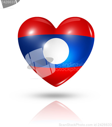 Image of Love Laos, heart flag icon