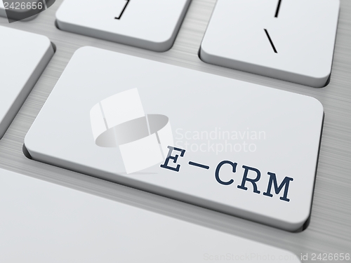 Image of E-CRM. Information Technology Concept.