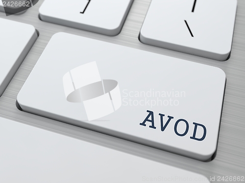 Image of AVOD. Information Technology Concept.