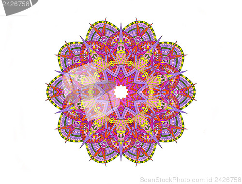 Image of Bright abstract radial pattern