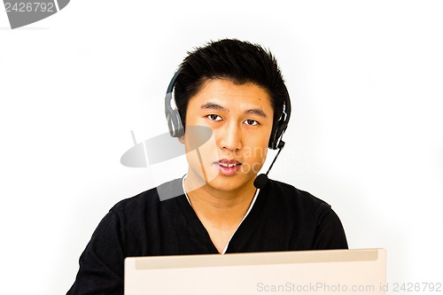 Image of Business man with headset