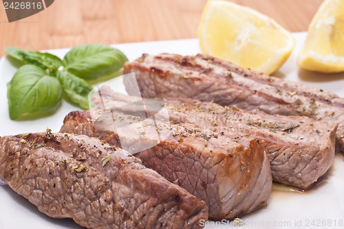 Image of Grilled beef sliced