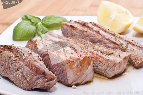 Image of Grilled beef sliced