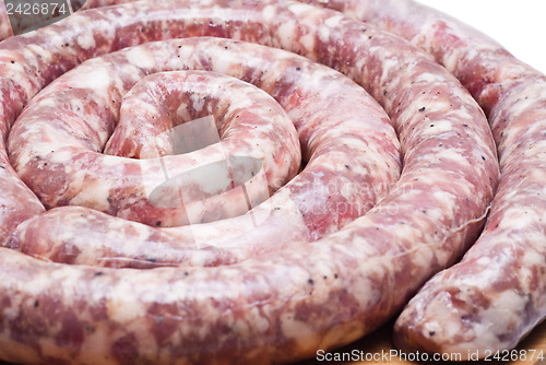 Image of raw sausage