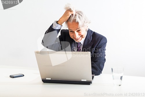 Image of frustrated businessman