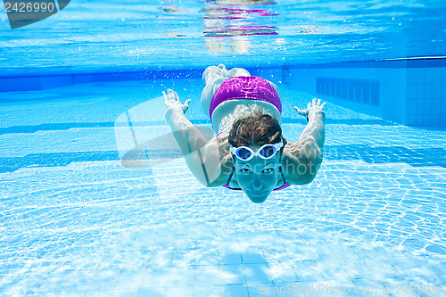 Image of Underwater in pool