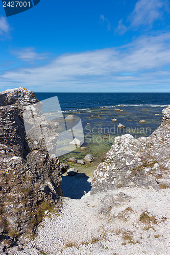 Image of Cliffs on the coastline of Gotland, Sweden