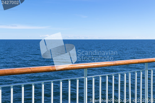 Image of View at the sea from passenger ship