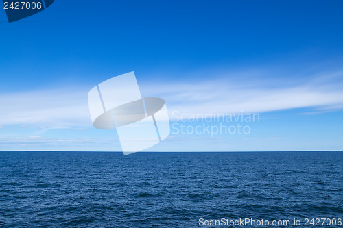 Image of Baltic sea and blue sky