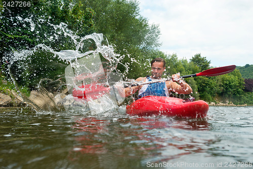 Image of People kayaking