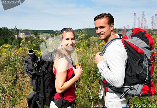 Image of Couple hiking