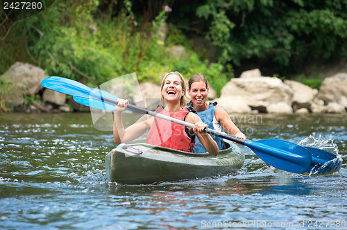 Image of Women kayaking
