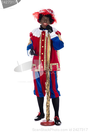 Image of Zwarte Piet is singing