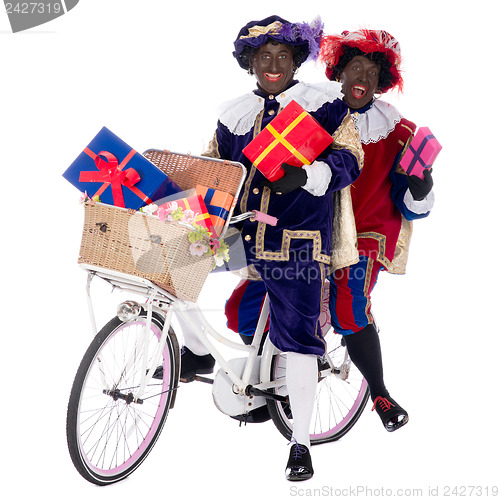 Image of Zwarte Piet with presents