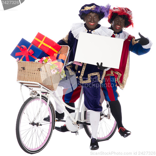 Image of Zwarte Piet with presents