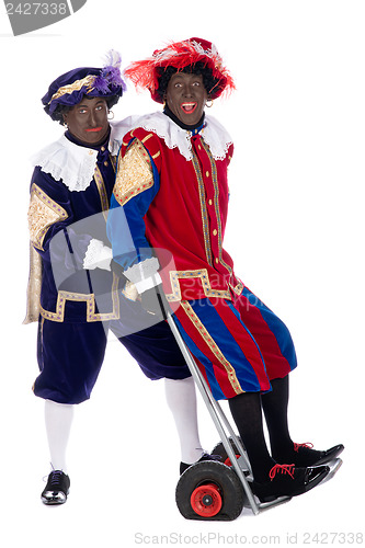 Image of Zwarte Piet and his co-worker