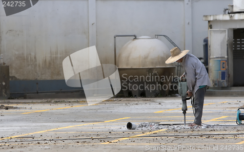 Image of Road construction worker