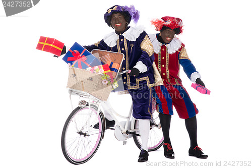 Image of Zwarte Piet with presents