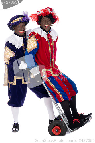 Image of Zwarte Piet and his co-worker
