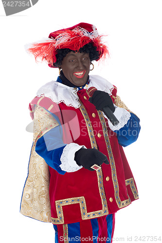 Image of Zwarte Piet is singing