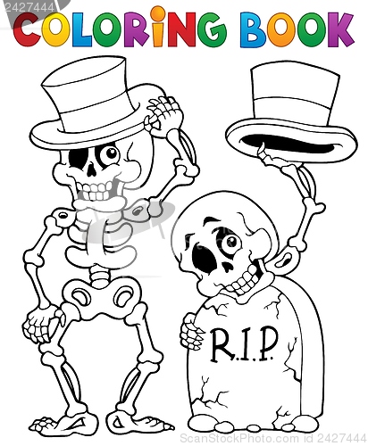Image of Coloring book Halloween character 6