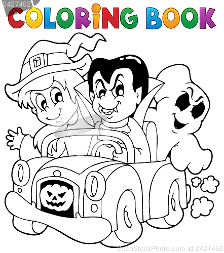 Image of Coloring book Halloween character 8