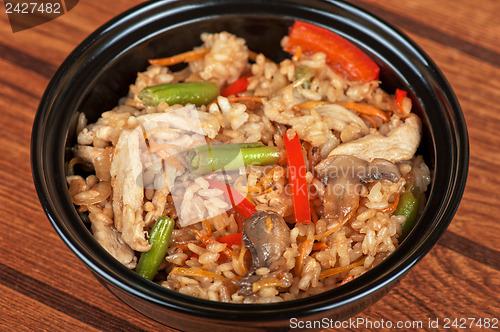 Image of Rice chicken vegetable