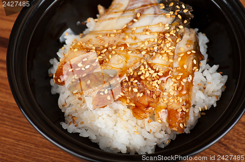 Image of eel with rice