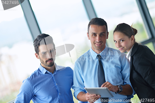 Image of business people in a meeting at office