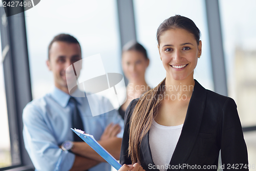 Image of business people in a meeting at office
