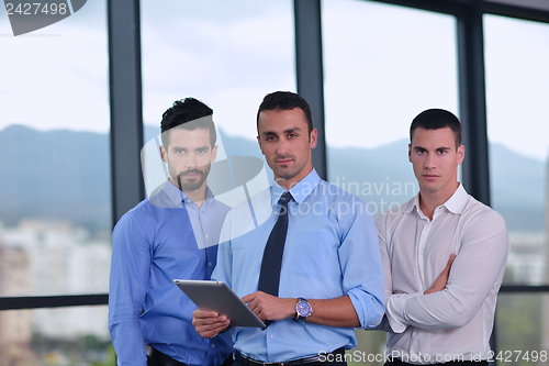 Image of business people in a meeting at office