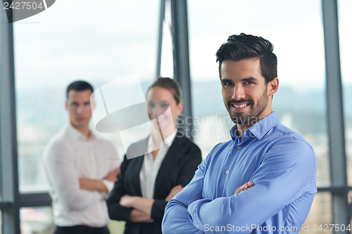 Image of business people in a meeting at office