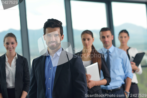 Image of business people in a meeting at office