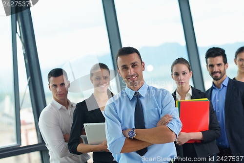 Image of business people in a meeting at office