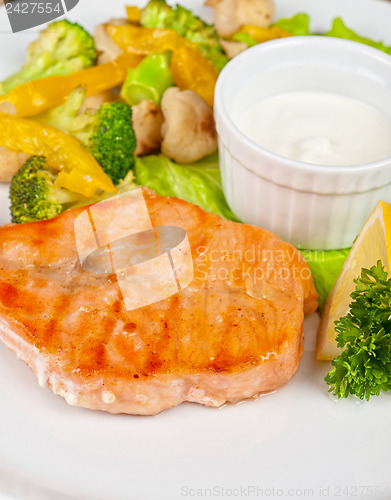 Image of salmon steak