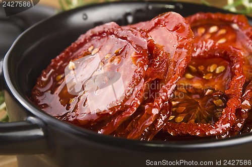 Image of Sun dried tomatoes with olive oil