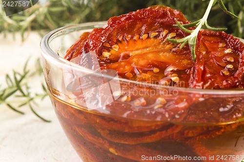 Image of Sun dried tomatoes with olive oil