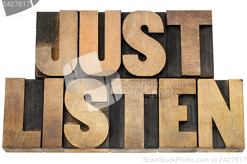 Image of just listen advice
