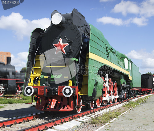 Image of Soviet long-haul passenger locomotive 50-ies