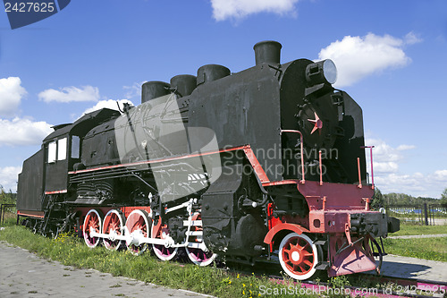 Image of Soviet locomotive was built in the years 1933-1944