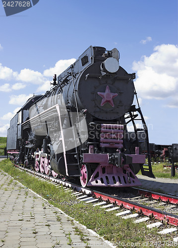 Image of Cargo Soviet locomotive 50-ies
