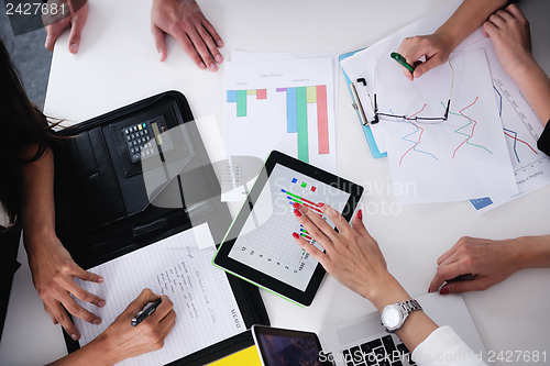 Image of business people in a meeting at office