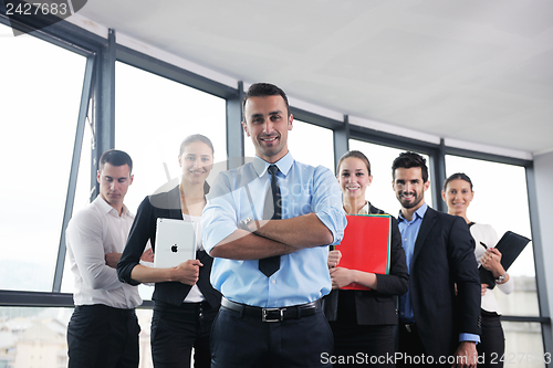 Image of business people in a meeting at office