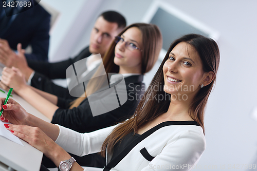 Image of business people in a meeting at office