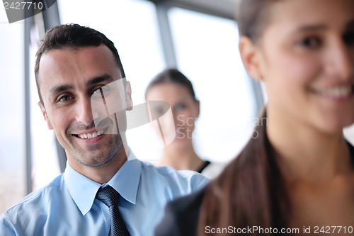 Image of business people in a meeting at office