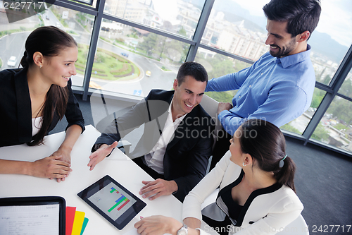 Image of business people in a meeting at office