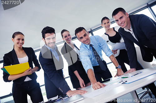 Image of business people in a meeting at office