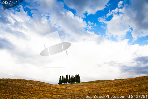 Image of Tuscany before the storm